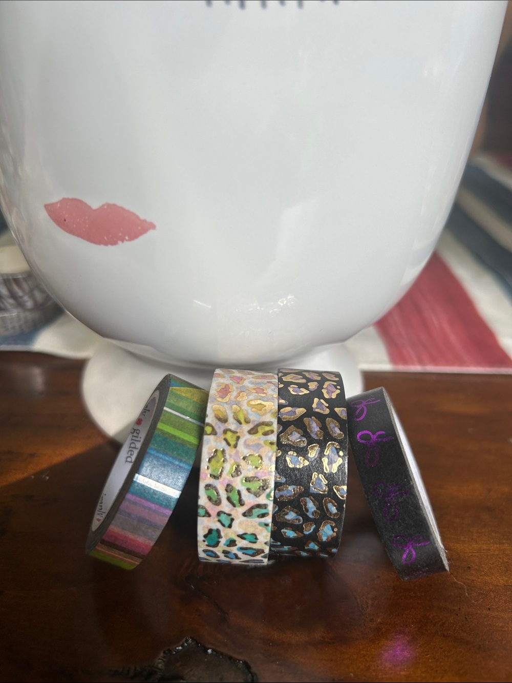 Simply Gilded Decorative Washi Tape Set - Leopard & Pattern Mix 4 tapes bundle